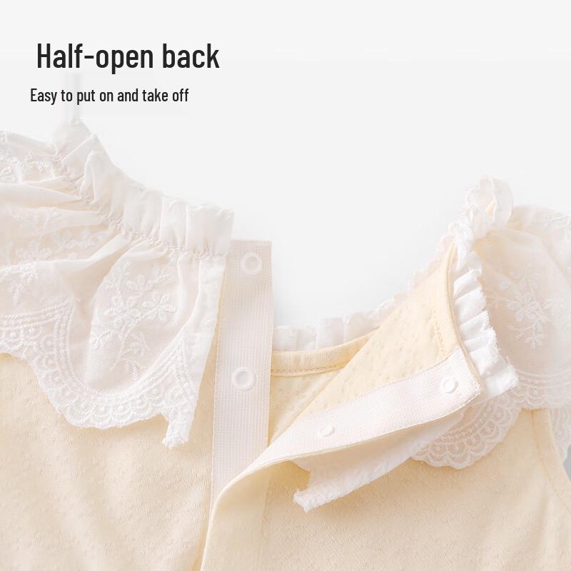 YEEHOO Baby Girl Summer Short Sleeve Romper