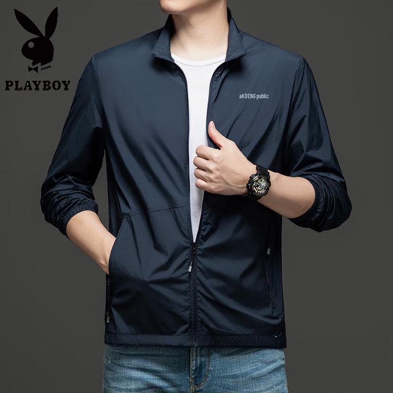 PLAYBOY Men s Summer Lightweight Sun Protection Outdoor Jacket 3XL