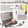 Pink Clear Large Plastic Hard Pencil Box Case for Girls Boys, Crayon Box for School Supplies and Office Supplies
