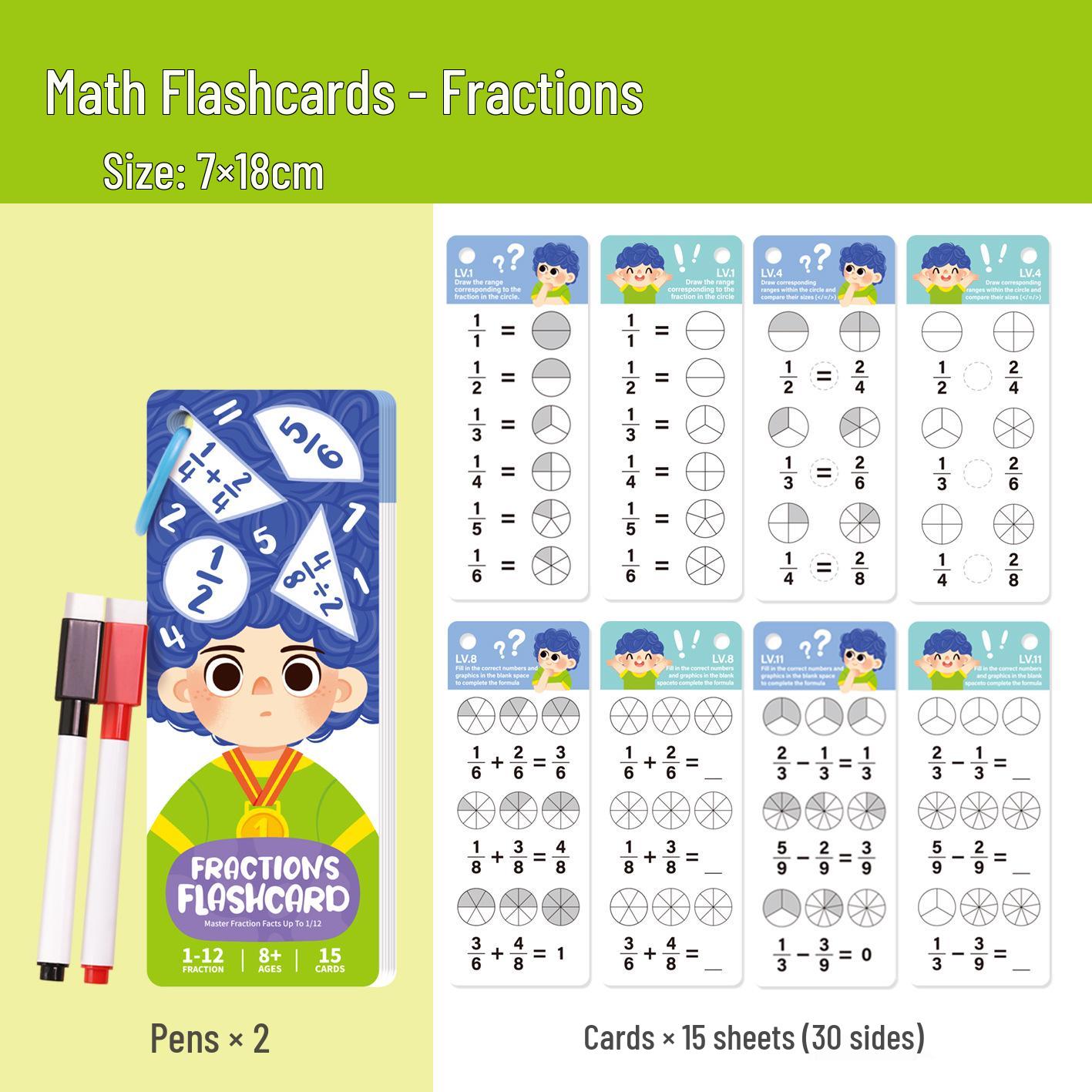 Children s Math Logic Flashcards: Early Education Toys for Baby Learning and Fun