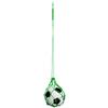 Football Kick Trainer Elastic Reinforced Nylon Folding Football Training Juggling Net for Kicking Practice Green