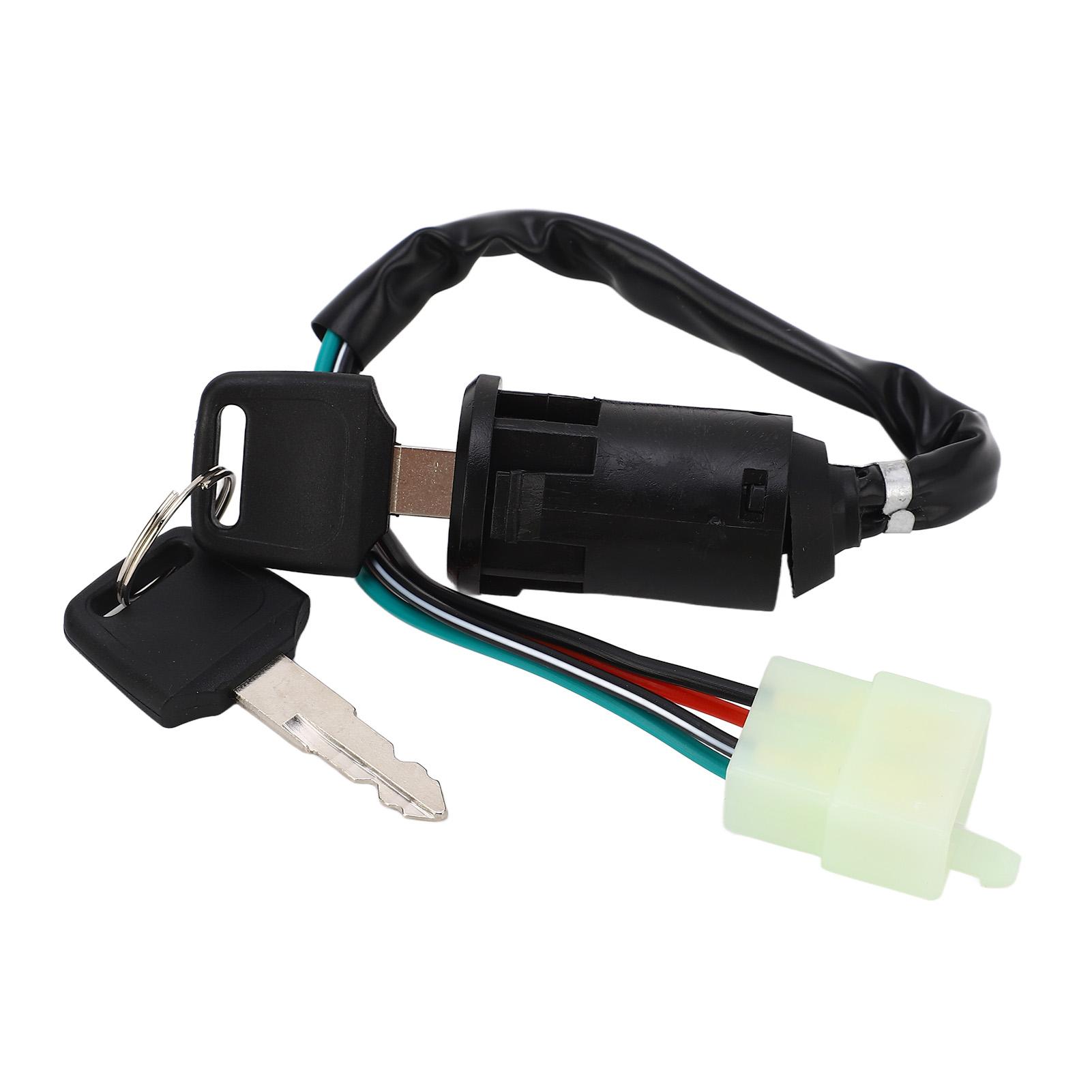 

4-контактный провод переключатель зажигания чувствительный прочный переключатель системы зажигания с 2 ключами для квадроцикла ATV картинг