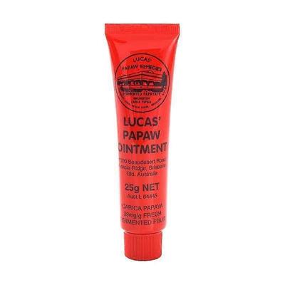 Unguento 25g - Crema Multiuso Papaya con Vitamina E e Olio di Avocado, Burrocacao, Idratante per Pelli Secche, Labbra Screpolate, Mani, Piedi, Cura del Bambino
