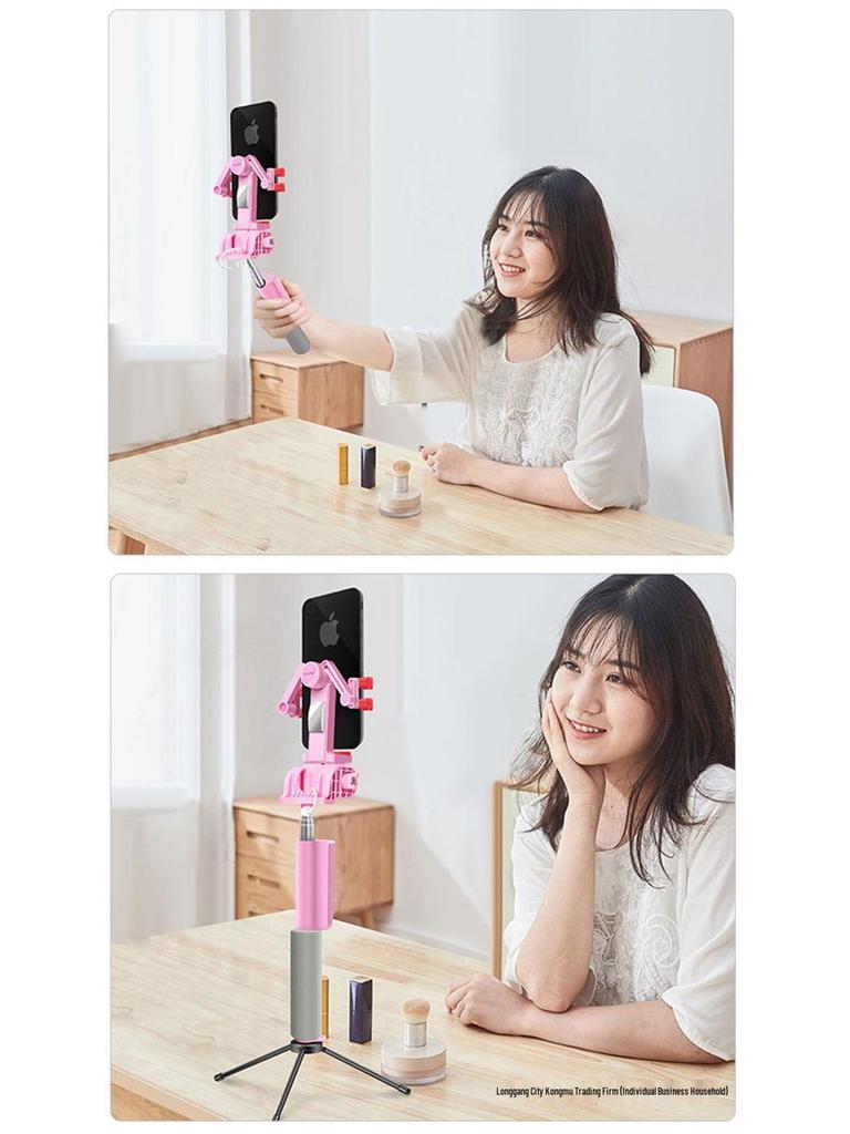360° Rotating Bluetooth Selfie Stick & Live Streaming Stand