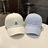 Streetwear Baseball Cap With Heart Bear Embroidery For Summer Sun Protection