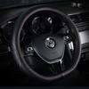Leather Steering Wheel S M Fits Kei Cars and Regular 38cm 3D Easy Stitching SOEDZUNGGenuine Cover, & Sizes, Cars, Approx. Diameter, Anti-Slip, Grip,