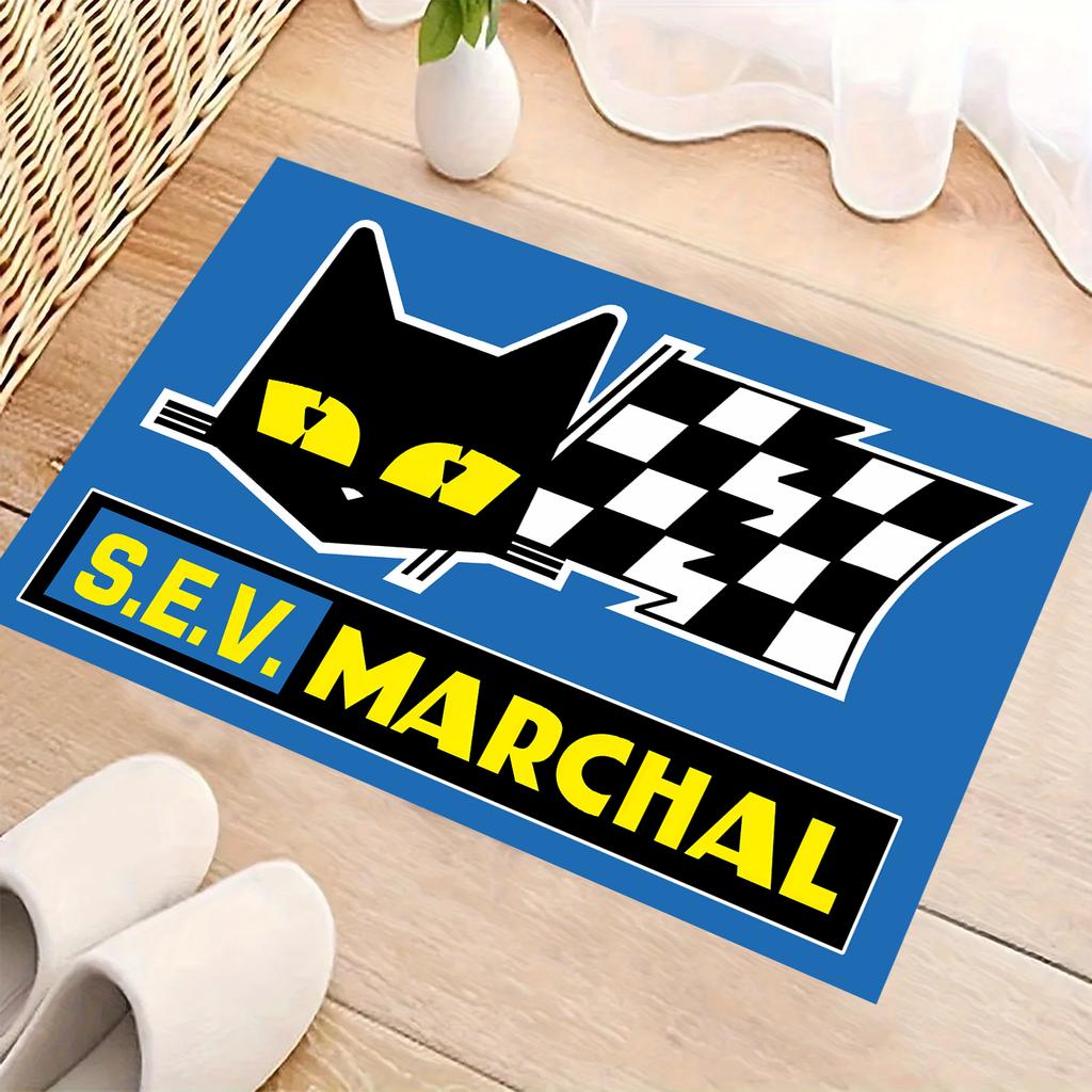 S-Sev M-archal Motorcycle Carpet Garage Mat Racing Cool Moto Display Door Entrance Mat Anti-slip Home Decor Living Room Rug