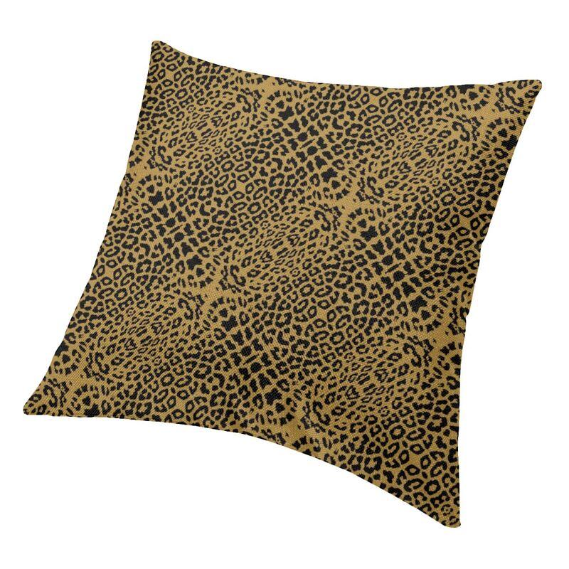 Leopard Skin Cushion Cover 40X40 Decoration 3D Print Throw Pillow For Sofa Two Side