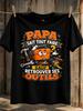 French Dad Can Fix Everything Quote Orange Toolbox With Scattered Tools Friendly Cartoon Workshop Unisex All Tshirt