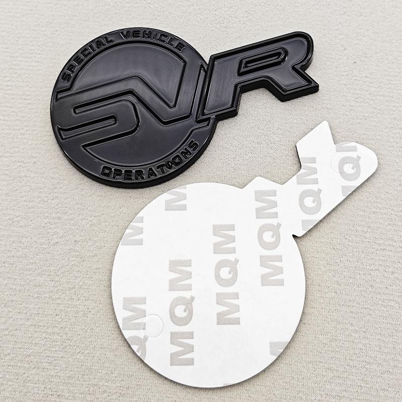 

3D Металлическая Наклейка на Автомобиль Логотип Эмблема SVR Решетка Радиатора Передняя Задняя Наклейка Значок Для RANGE ROVER Evoque Jaguar Автоаксессуары G Full Black