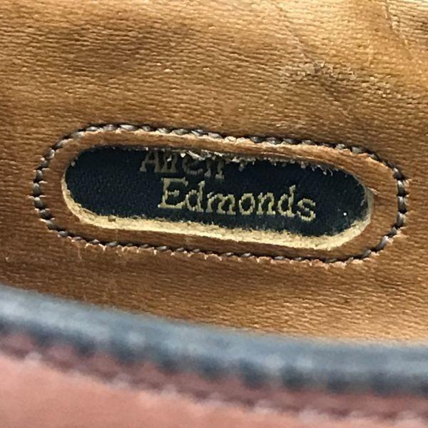 90s? USA Made Vintage Allen Edmonds Hastings Wholecut Shoes 8D / 25.5-26.0cm / Brown Dress Shoes(USED)