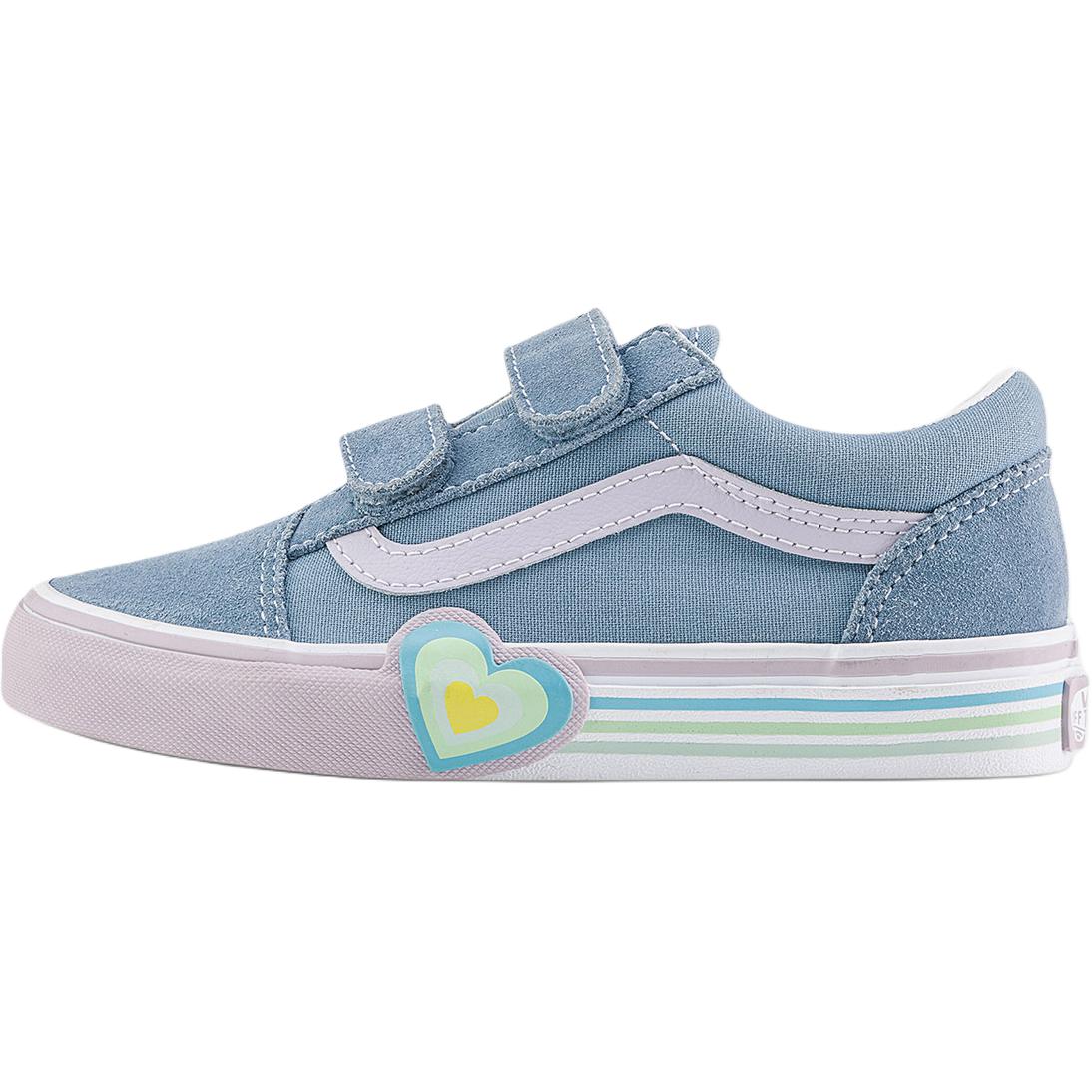 

Vans Old Skool V Classics Модные Удобные Низкие Детские Кеды для Скейтбординга Детские кроссовки Синие VN000D4DCFL 29