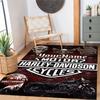 Harley-davidson Motorcycles Personalized Text Area Rug Perfect for Kitchen Dormitory Playrooms Hallway Anti-slip Rug Decorate Offices