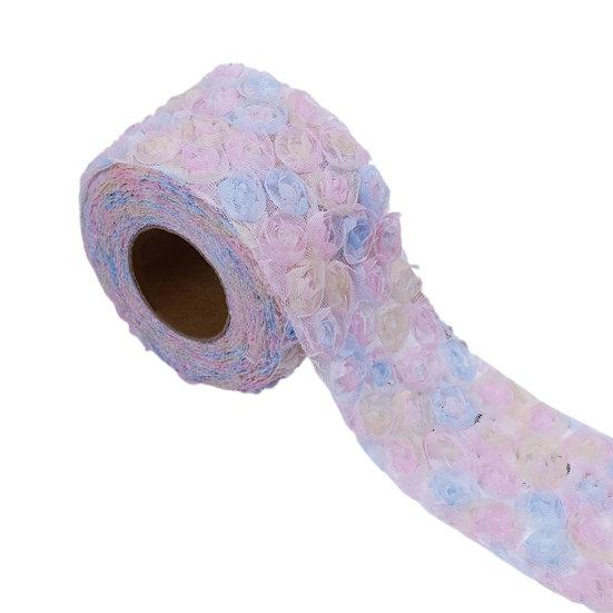 Dobře vypadající jednobarevné krásné 3D dárkové balení stuha šití