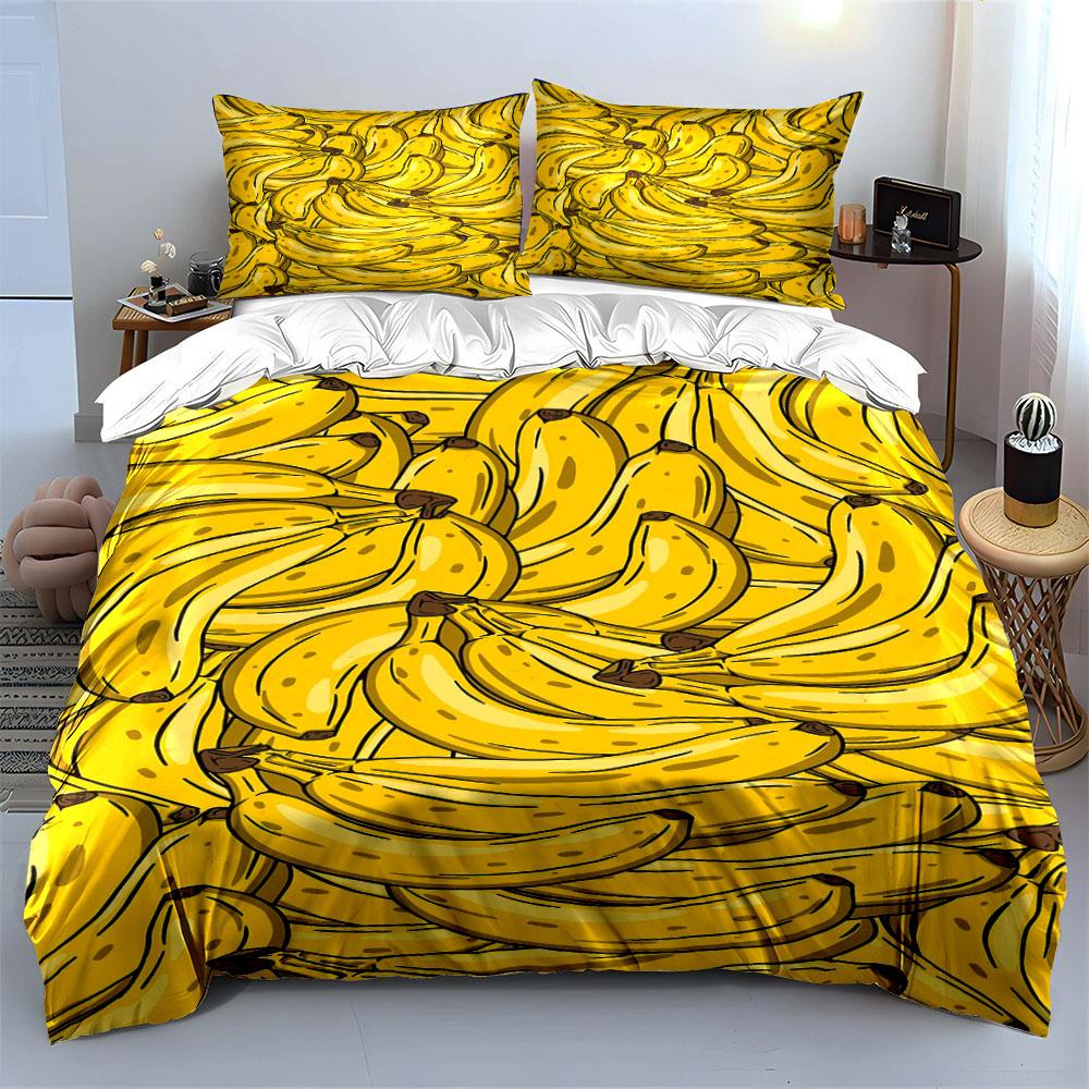 Bold banana brilliance! Bedding sets Duvet covers Pillowcases(1* Duvet Cover 2* Pillowcases without duvet insert)