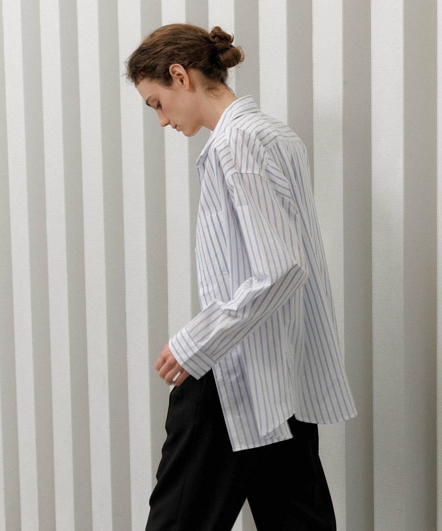 G And Gb Striped Peter Shirt_White White/F