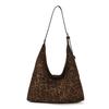 Leopard Print Retro Bag Women's Large-capacity New Autumn and Winter Leisure Single Shoulder Child and Mother Bag Commuter Dumpling Bag