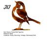 Durable Iron Animal Statue Distressed Rustic Bird Figurine, Rusty Metal Silhouette Ornaments, Retro Artistic Garden Ornament Yard Art for Patio