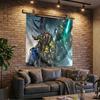 World Of Dragon Battle Warcraft Tapestry Playroom Tapestry, Accessories for Bedroom,Livingroom, Dormitory Room Wall Decor Fan Birthday Gifts