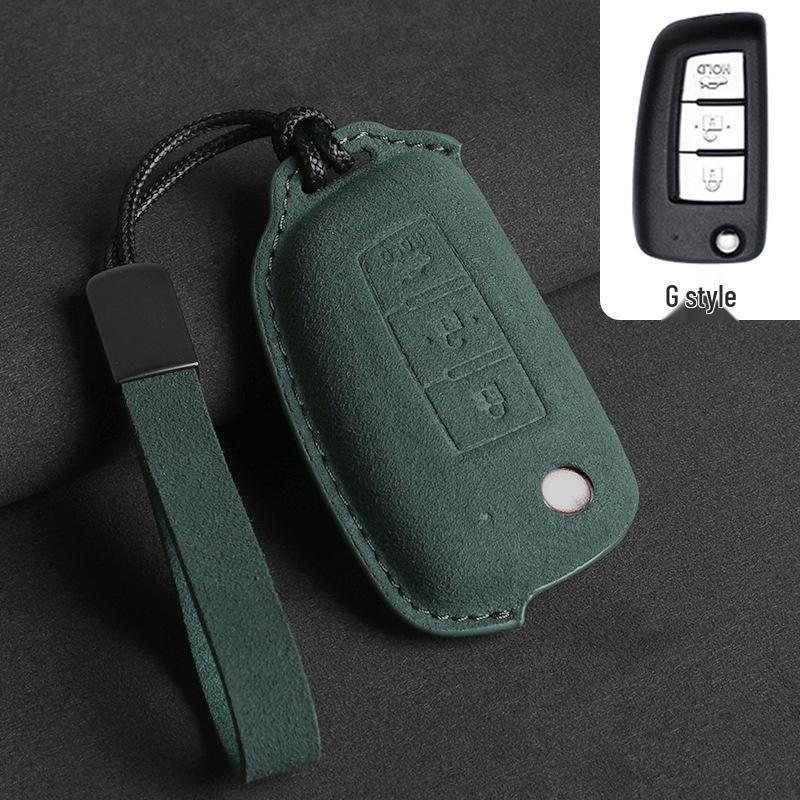 Compatible with Nissan Qashqai '19, Classic Sylphy, Bluebird, Kicks, X-Trail, Tiida Folding Car Key Case.
