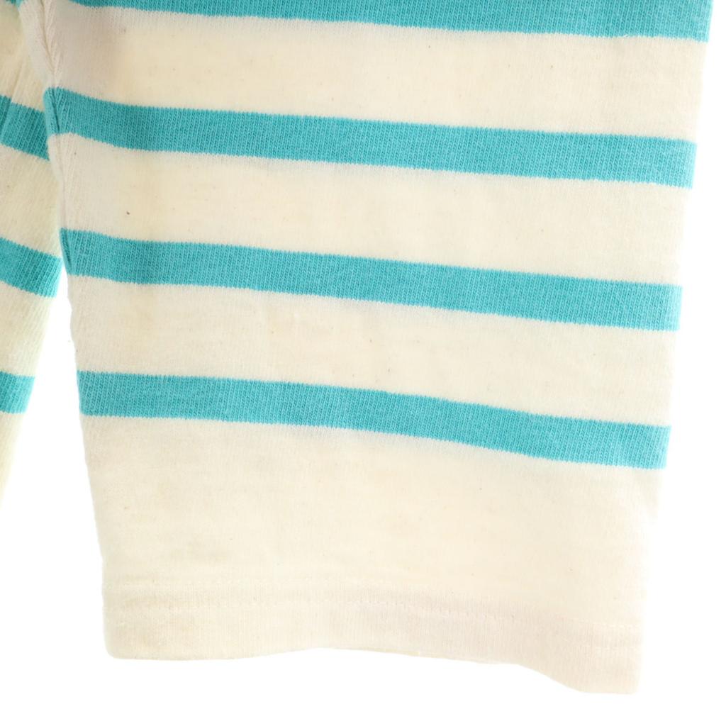 SAINT JAMES Made In France Border Pattern Long Sleeve Boat Neck Basque Shirt Women Used