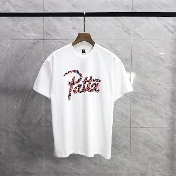 2026 High Quality Tshirt Mens Womens Loose Fashion Letter Candy Red And Blue Print Pattern Tshirt High Quality Cotton Tops