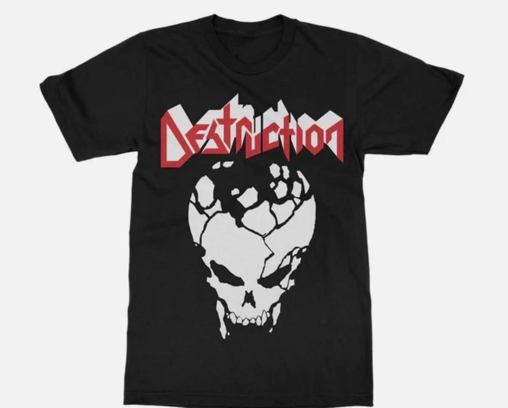 DESTRUCTION Band Black All Size 100% Cotton Shirt Gift For Fan Unisex T-Shirt