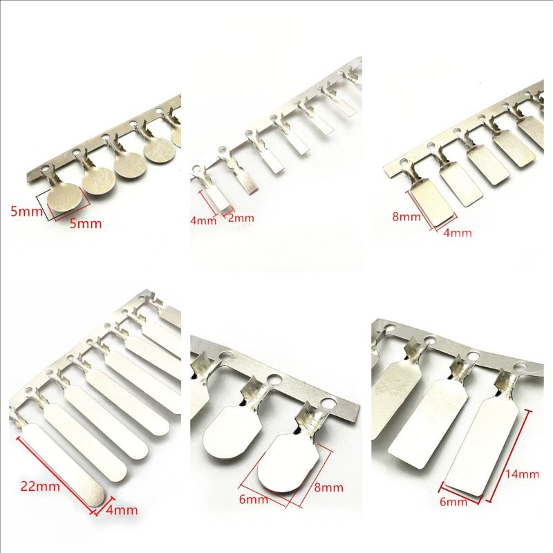 Stamping Terminal, Circular Nickel Plate, Butt Welding Terminal Plate, Wire Clip, Nickel Plate, 18650 Battery Cell Spring Plate