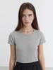 Deonseuteu Essential Slim-Fit Crochet Top_Udts5B224_Melange Gray