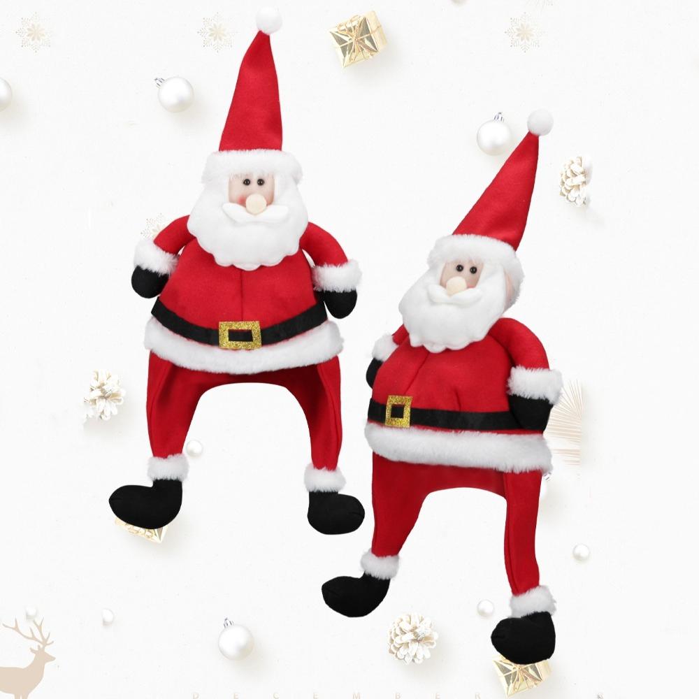 Cartoon Santa Claus Hat Ornaments Christmas Cosplay Costume Creative Christmas Hat  Party