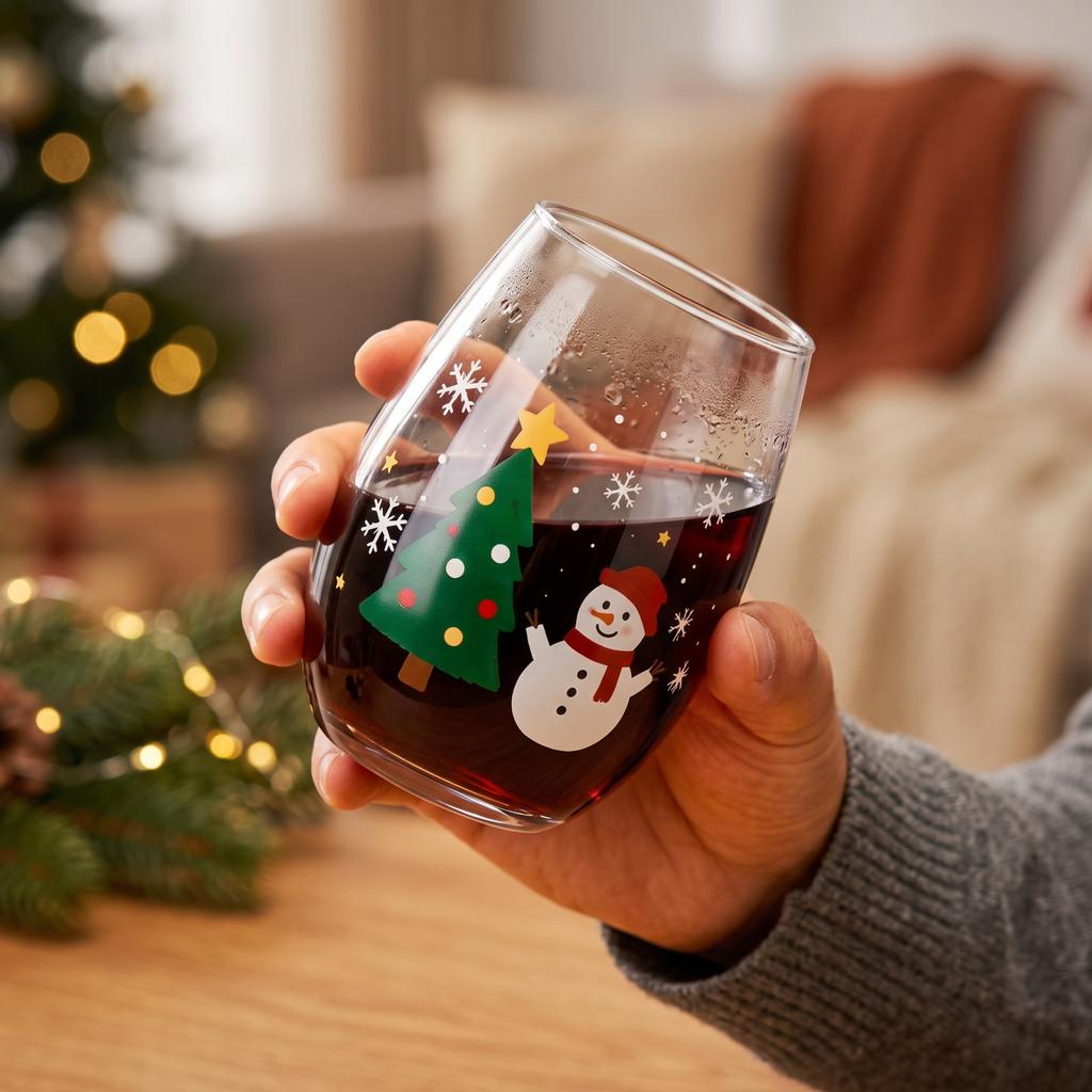 Weihnachtlicher Wasserbecher für heiße und kalte Getränke, Festlicher Feiertags-Tumbler für den täglichen Gebrauch, 420___0__