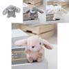 Realistic Adorable Rabbit Plush Keychain With Soft Pp Cotton Stuffing Cute Keyring Toy Perfect For Couples And Bags Car