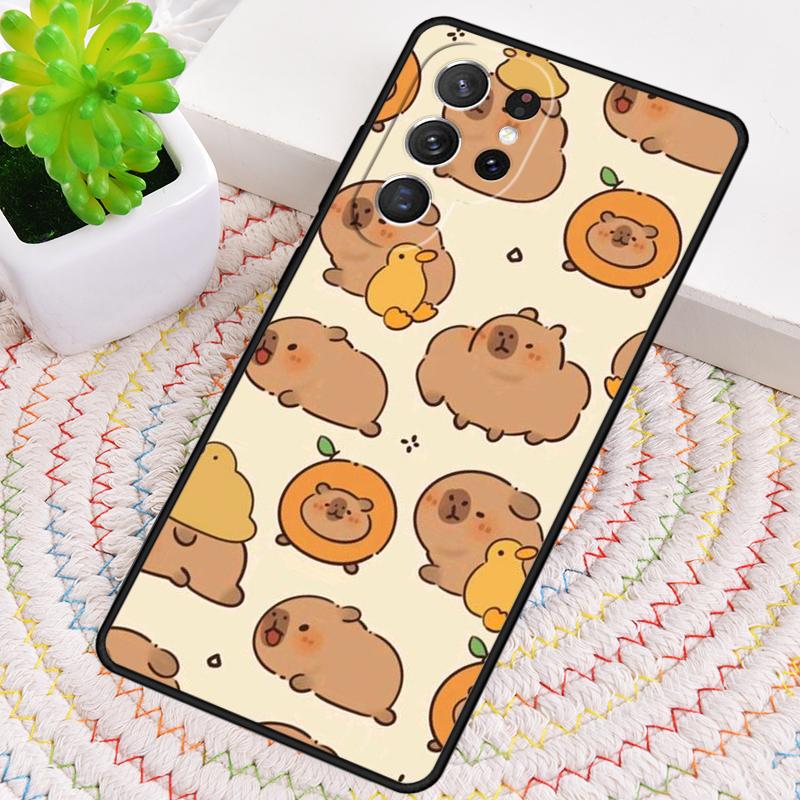 Cute Cartoon Capybara Phone Case for Samsung Galaxy note 10 pro S26 Ultra S23 S24 FE S25 S21 S22 PLUS shockproof Cove