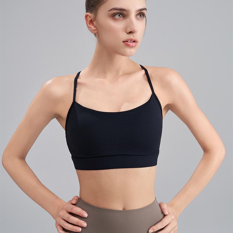Summer Women's Nude Yoga Vest & Sports Bra - Sexy, Beautiful Back Design for Pilates & Fitness
