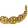 Used 10833 Bracelet Logo Cuff 37317 7993 Gold Plated Brass Double T Monogram Gold Women's from Japan AUTHENTIC