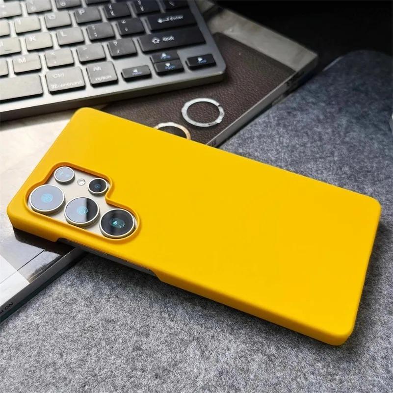 Ultra Slim Matte PC Frameless Case for Samsung Galaxy S26 S25 Ultra S24 S23 Plus S22 FE A55 A56 A37 A16 Borderless Hard Cover