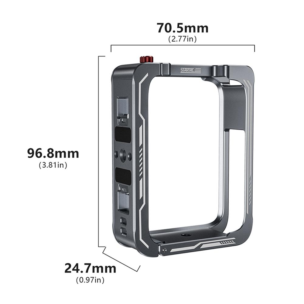 

Aluminum Alloy Protective Case For DJI OSMO 360 Panoramic Camera Secure Frame Rabbit Cage With Cold Shoe Mount and 1/4 Threads