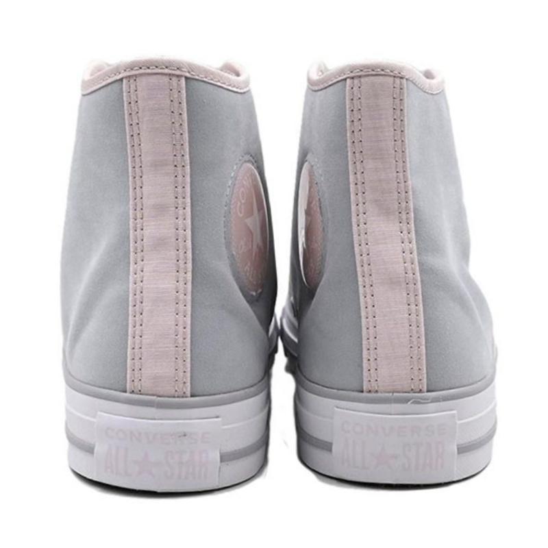 Converse Chuck Taylor All Star Classic Comfortable Casual Abrasion Resistant High Top Espadrilles Women's Grey Pink