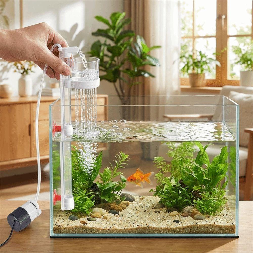 Detachable Fish Waste Collector Efficient Fish Poop Cleaner Filter Aquarium Maintenance