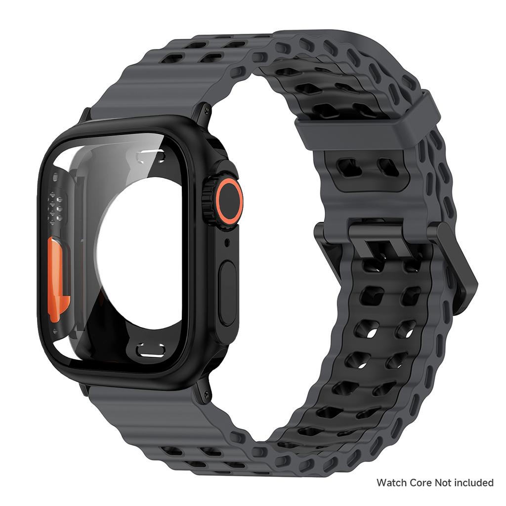 Silicone Strap+Change to Ultra Case For Apple Watch 11 10 42/46mm Protective Cover for iwatch Series 9 8 7 6 se54 40/41/44/45mm