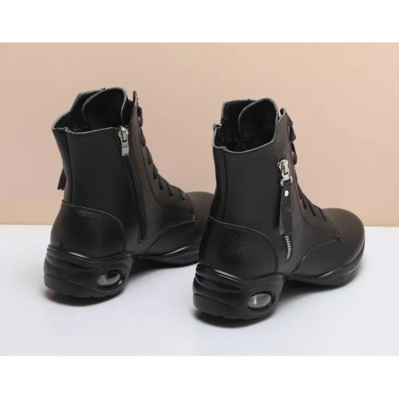 New Dance Boots Women's Jazz Modern Dance Shoes Outdoor Women's Square Dance Shoes White Black Sports Boots