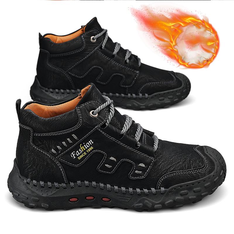 38-48 Осень Зима Мужские Ботинки Ручной Работы Удобные Ботинки Для Мужчин Повседневная Обувь Мокасины Мужская Обувь Инструменты 38 прохладный черный 3979₽