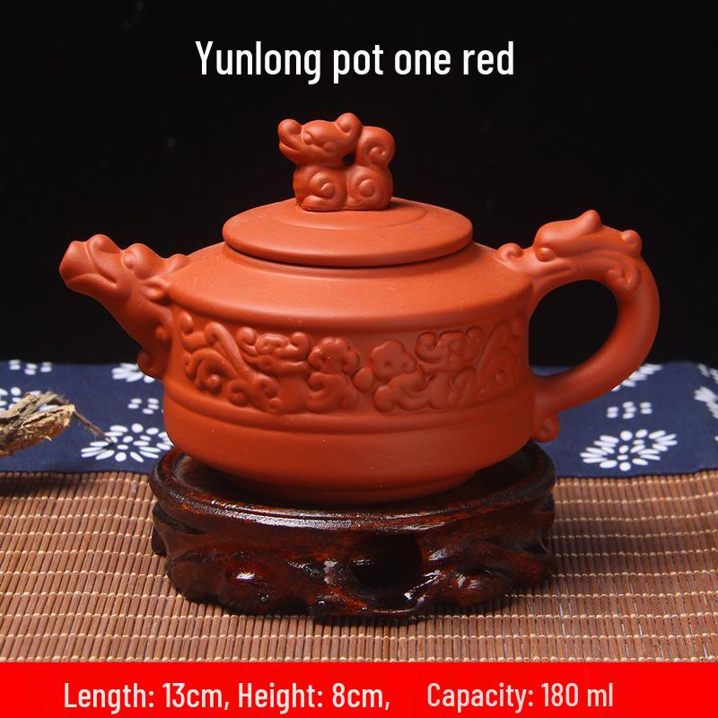 Purple Clay Zhu Ni Ceramic Kung Fu Teapot with Filter - Small Household Tea Maker Set