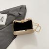 Metal Top Handle Box Shoulder Bag Snap Closure Ladies Clutch Bag Evening Banquet Bag  Wedding