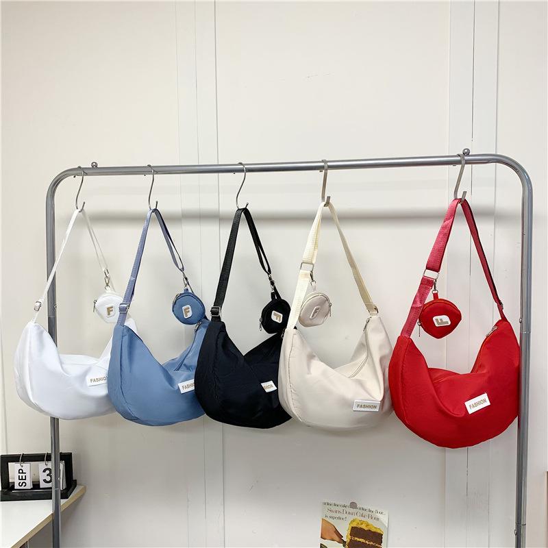 Dámská 2025 Oxford látková taška knedlík - Ležérní, velkokapacitní, všestranná taška na pas, rameno a crossbody