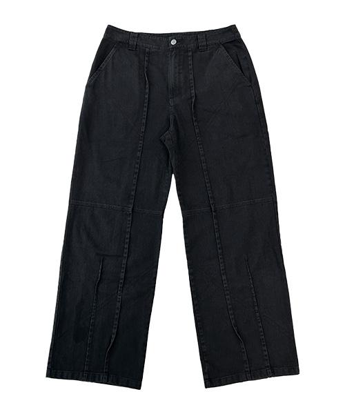 THE COLDEST MOMENT Tcm Stitch Pants (Black)