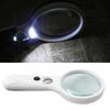 Magnifying Glass LED 3X 45X Magnification Handheld Magnifier Lens for Reading Repair
