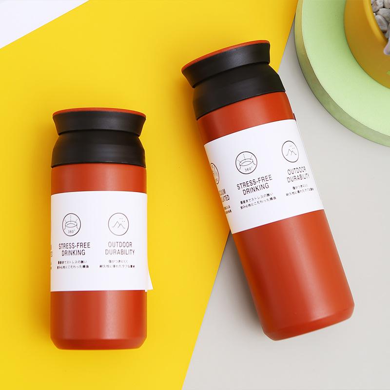 Creative Japanese Steel Thermos Cup Handy Simple Artistic Fresh Male and Female Students Water Cup Element Cup