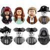 Fluch der Karibik Captain Jack Jones Davy Jones Blackbeard Figur Bausteine Konstruktionssteine Bauspielzeug für Kinder