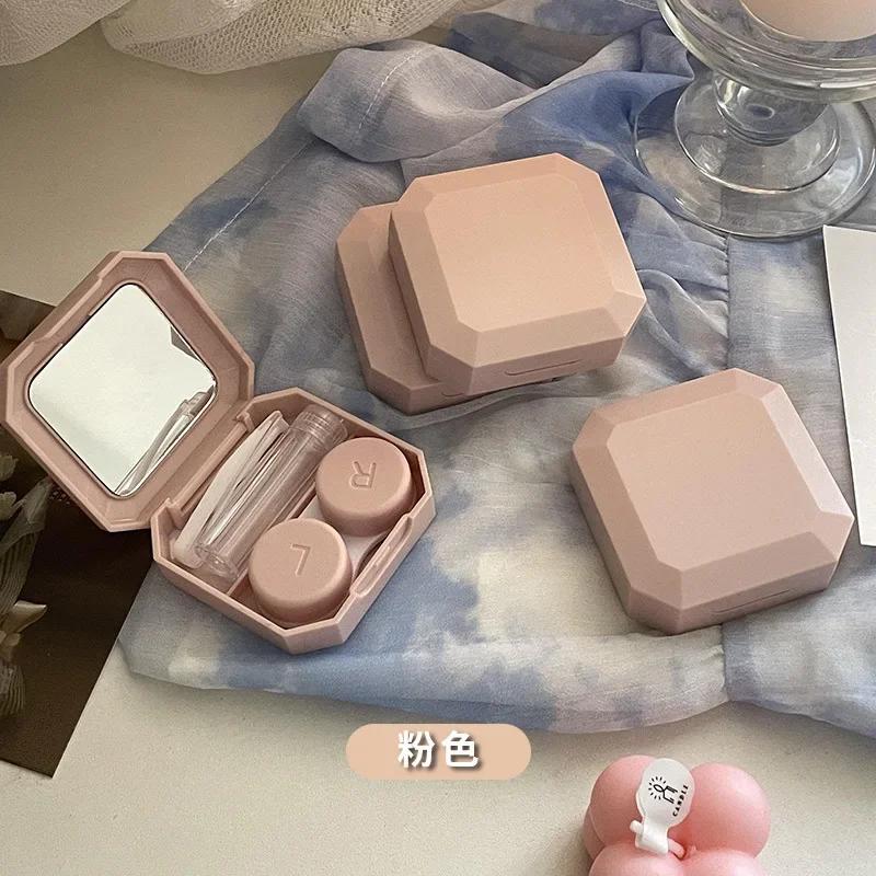 Mit Pinzette Saugstab Set Für Reise-Set Halter Bonbonfarbe Kontaktlinsenbox Einfarbig Tragbarer Kontaktlinsenbehälter